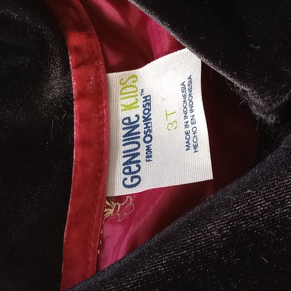 Genuine Kids Oshkosh toddler velvet jacket 3T - Picture 4 of 5